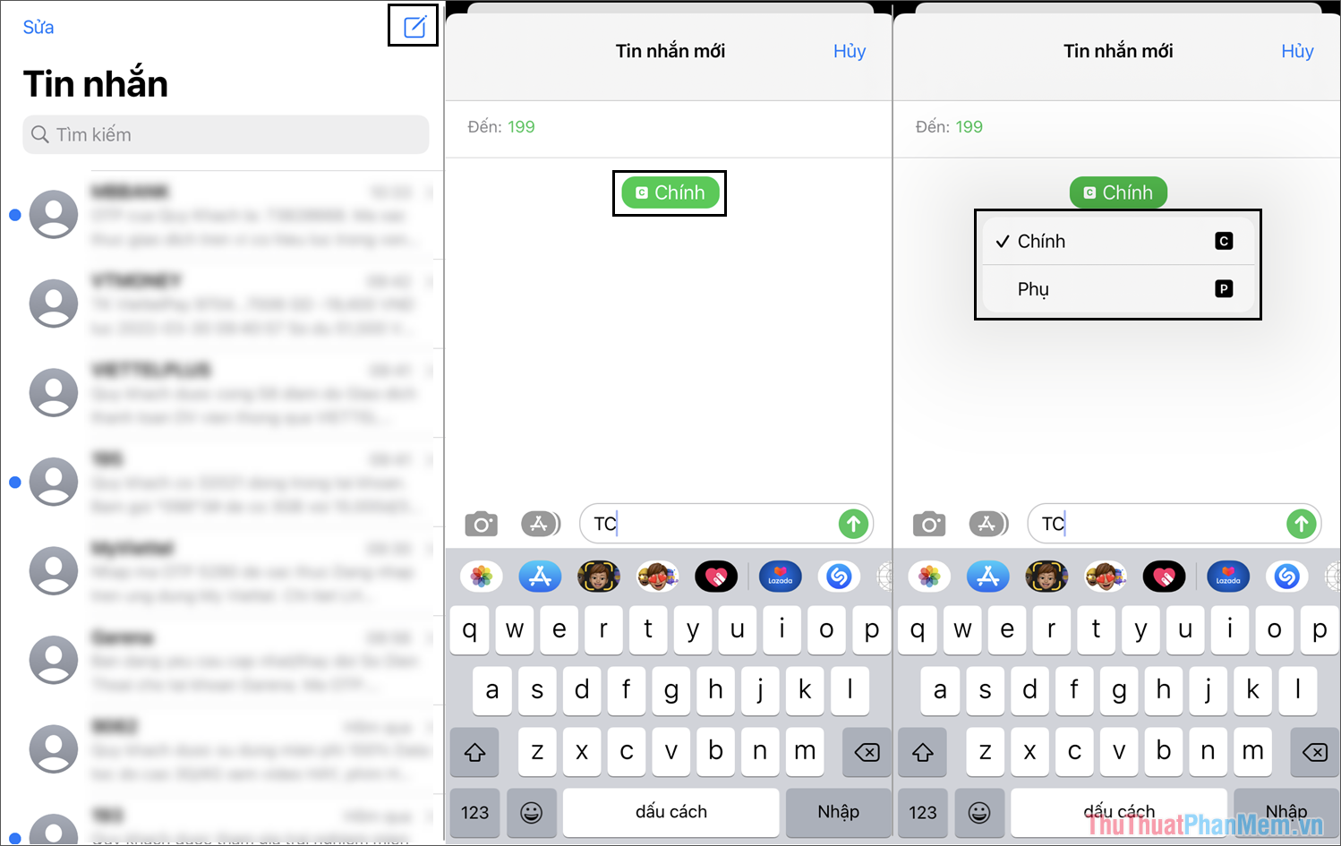 Bí quyết đổi sim nhắn tin SMS trên iPhone với 2 sim đỉnh cao