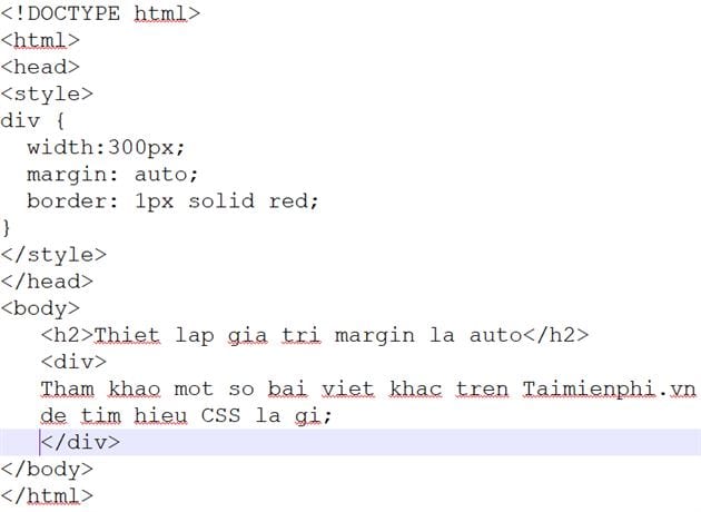 Thuộc Tính Margin trong CSS: Cấu Trúc và Ví Dụ Minh Họa
