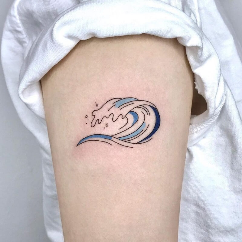 Ý nghĩa hình xăm sóng - Đỗ Nhân Tattoo