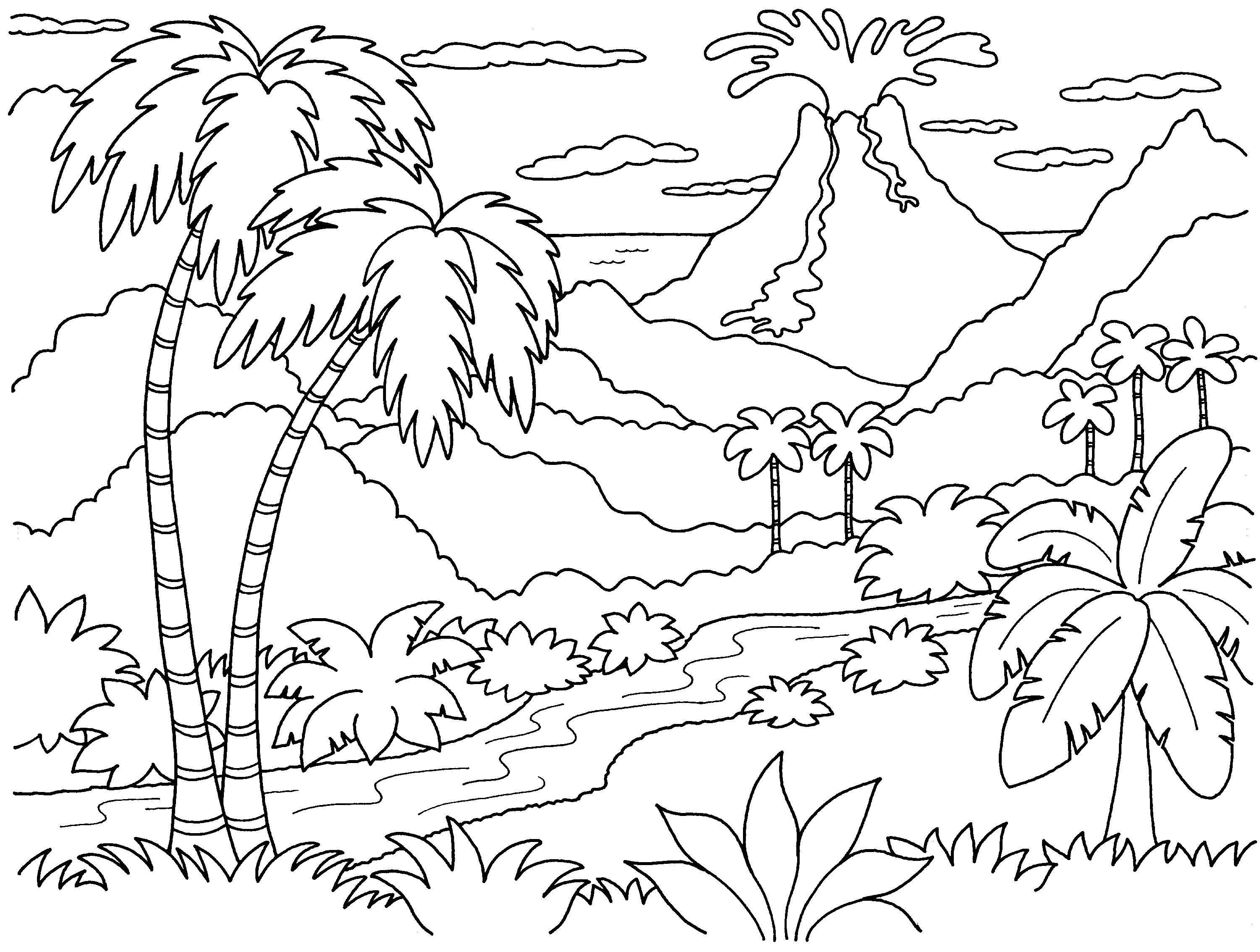 Tuyển tập tranh tô màu cho bé gái (P2): chủ đề phong cảnh – thaonguyenhome