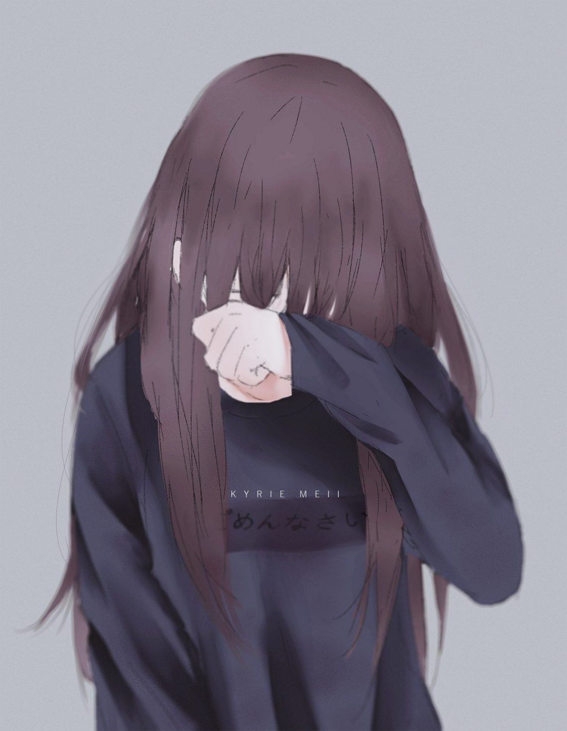 Hình avatar buồn, nữ khóc đầy cảm xúc