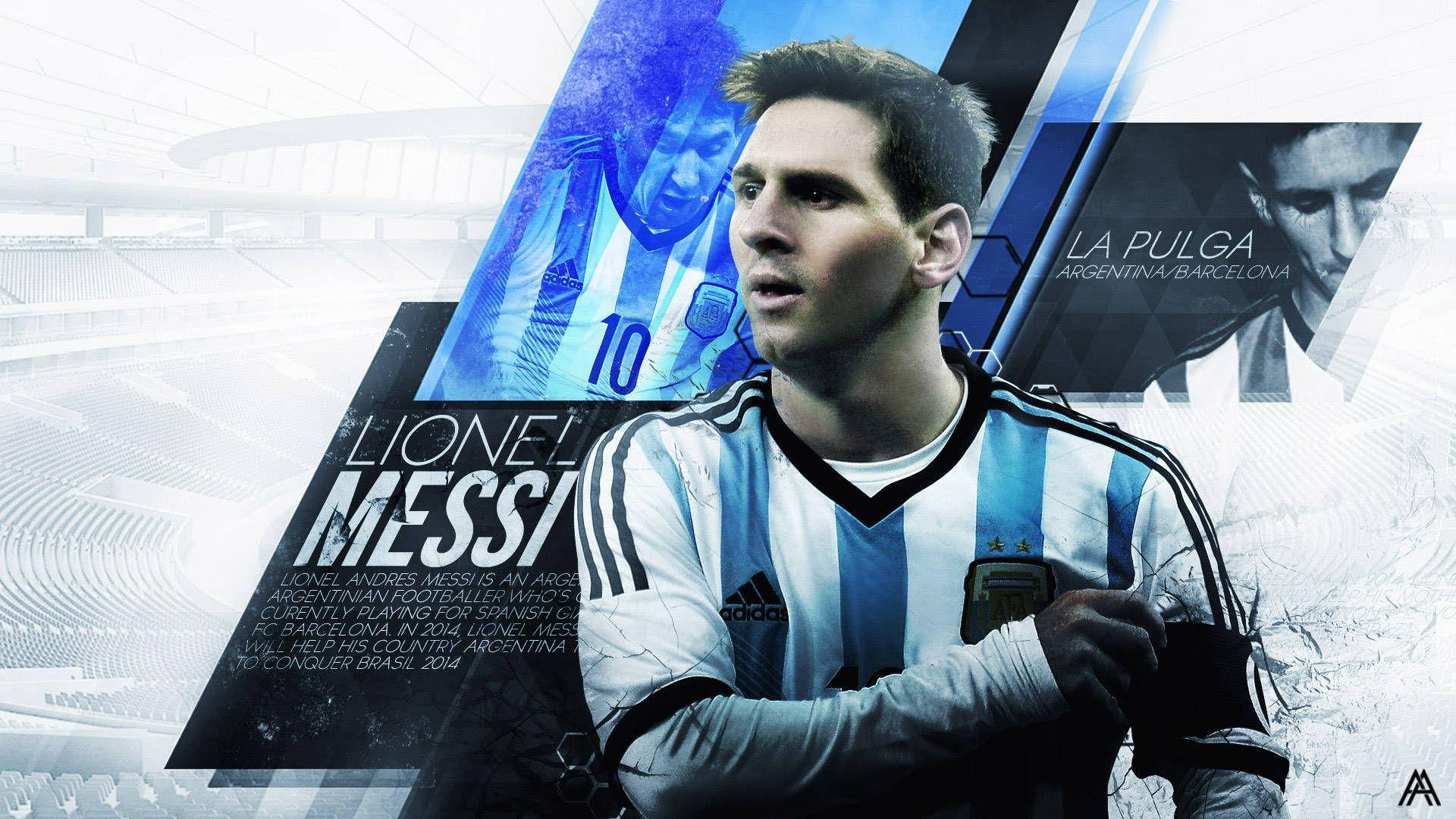 Hình nền đẹp của Messi, hiệu ứng 3D tuyệt vời