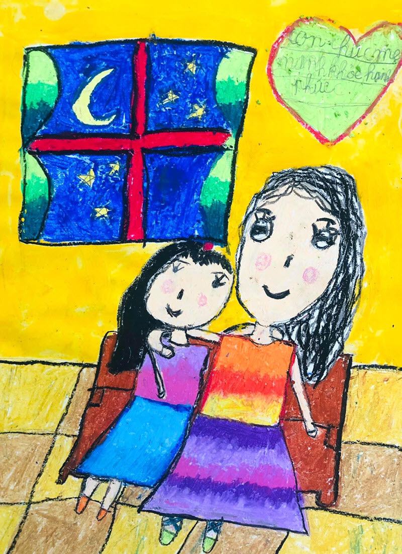 Bộ sưu tập tranh vẽ 20/10 đơn giản và đẹp để tặng Mẹ và Cô giáo