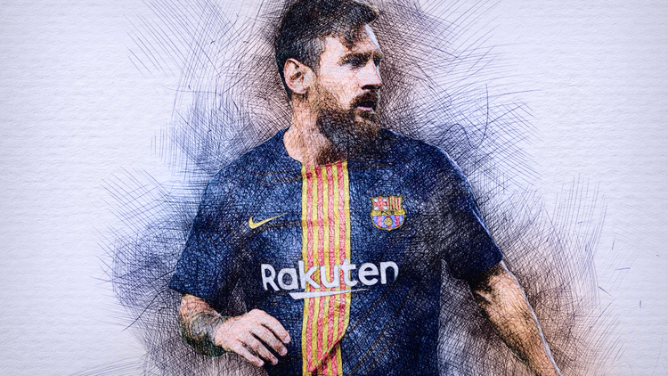 Hình nền đẹp của Messi, hiệu ứng 3D tuyệt vời