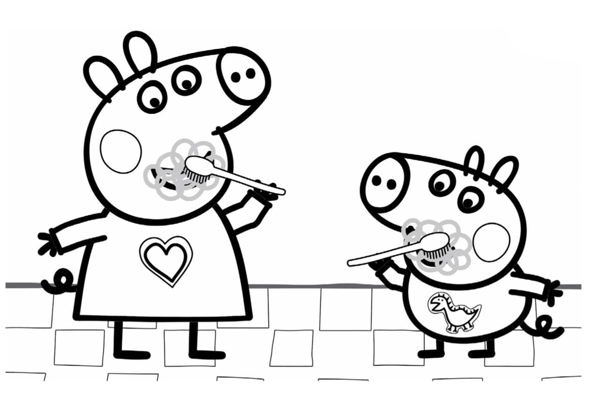 Peppa Pig Coloring Pages | Tô màu heo Peppa | Coloring Pages For Kids -  YouTube