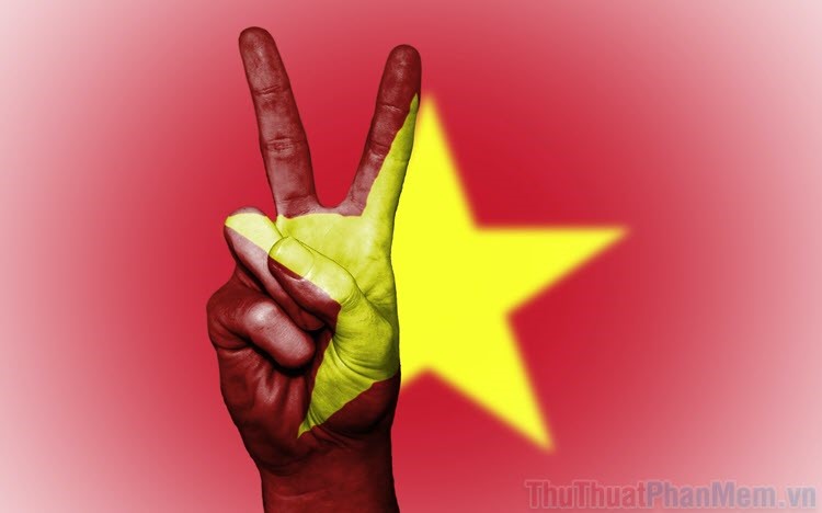Trang trí điện thoại với hình nền cờ Việt Nam đẹp