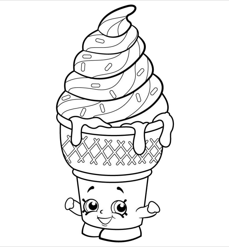 Tranh tô màu cốc kem « in hình này
