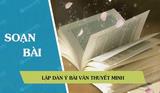 Chuẩn bị dàn ý cho bài văn thuyết minh