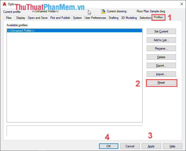 Làm thế nào để hiển thị lại thanh công cụ trong AutoCAD khi bị mất