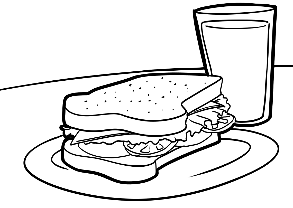 Hướng dẫn vẽ và tô màu bánh hamburger - GM Edutainment