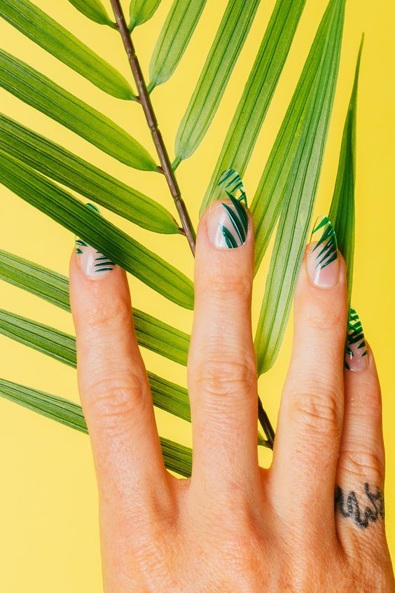 100+ Mẫu Nail Xanh Lá Tinh Tế