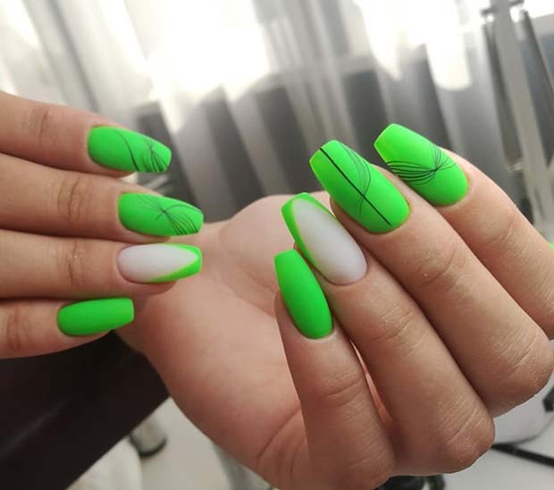 100+ Mẫu Nail Xanh Lá Tinh Tế