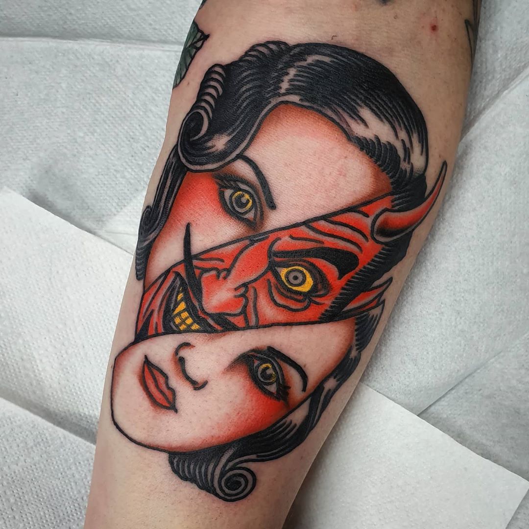 Hình xăm Mặt quỷ Xăm hình bấm TRUY CẬP để liên hệ | Tattoos, Portrait  tattoo, Skull tattoo