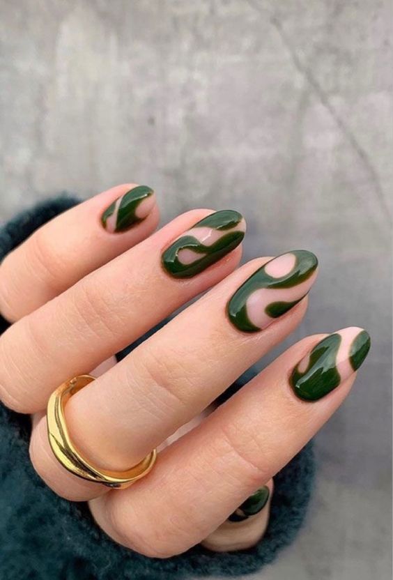 100+ Mẫu Nail Xanh Lá Tinh Tế