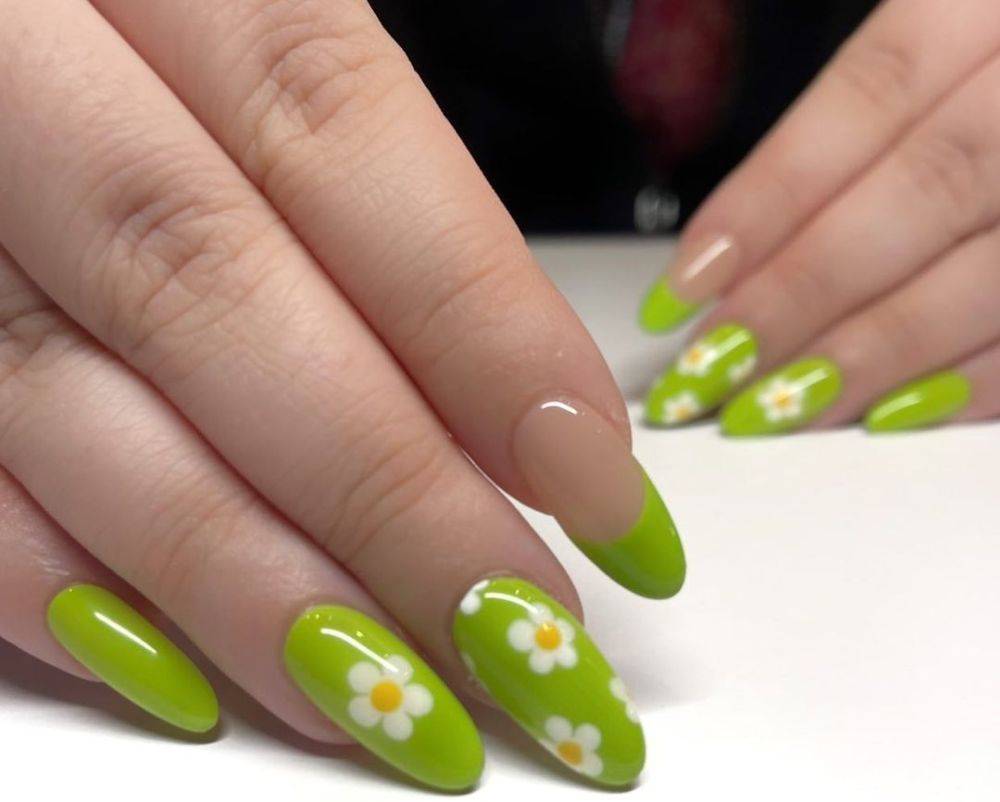 100+ Mẫu Nail Xanh Lá Tinh Tế