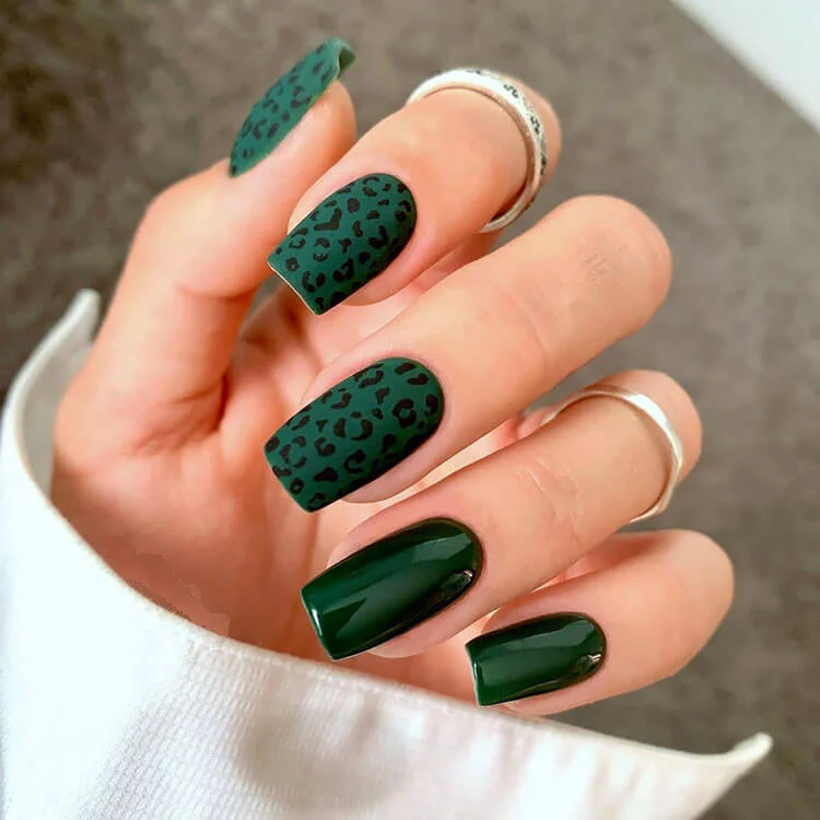 100+ Mẫu Nail Xanh Lá Tinh Tế