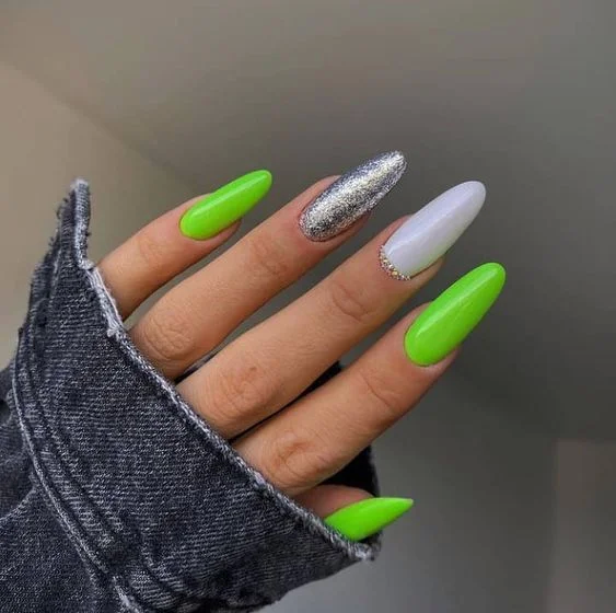 100+ Mẫu Nail Xanh Lá Tinh Tế