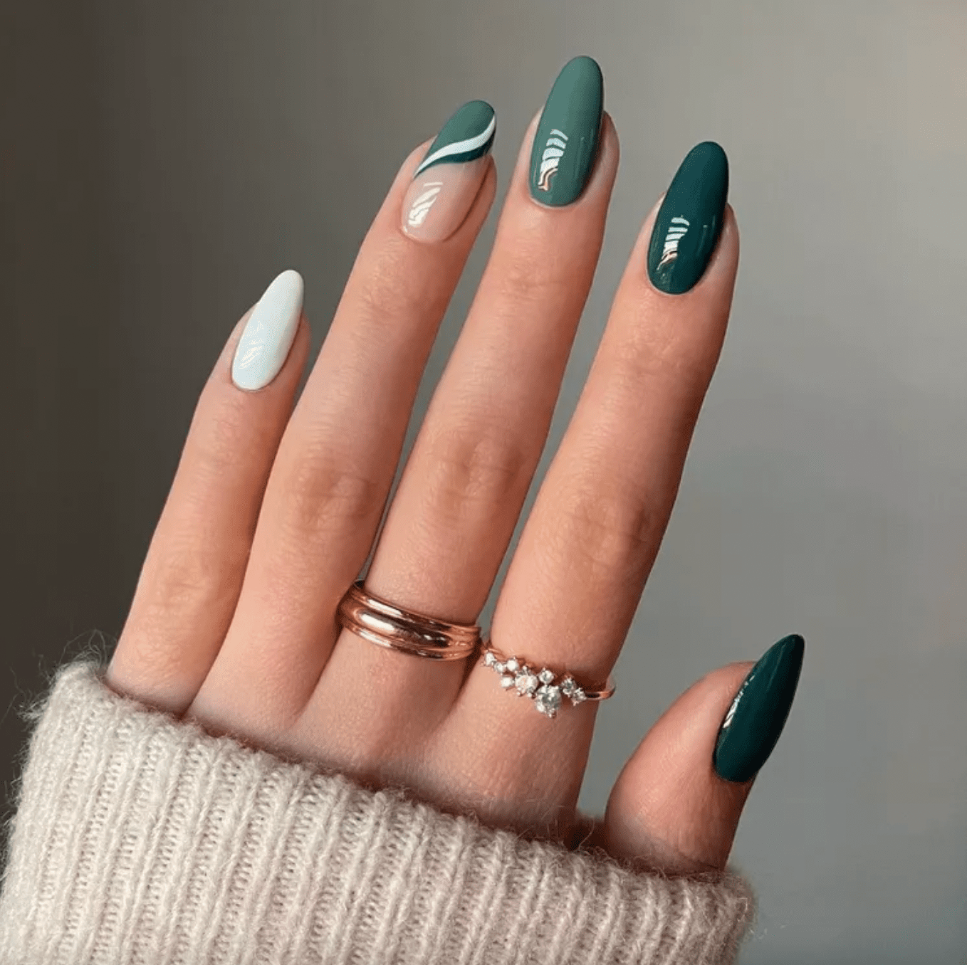 100+ Mẫu Nail Xanh Lá Tinh Tế