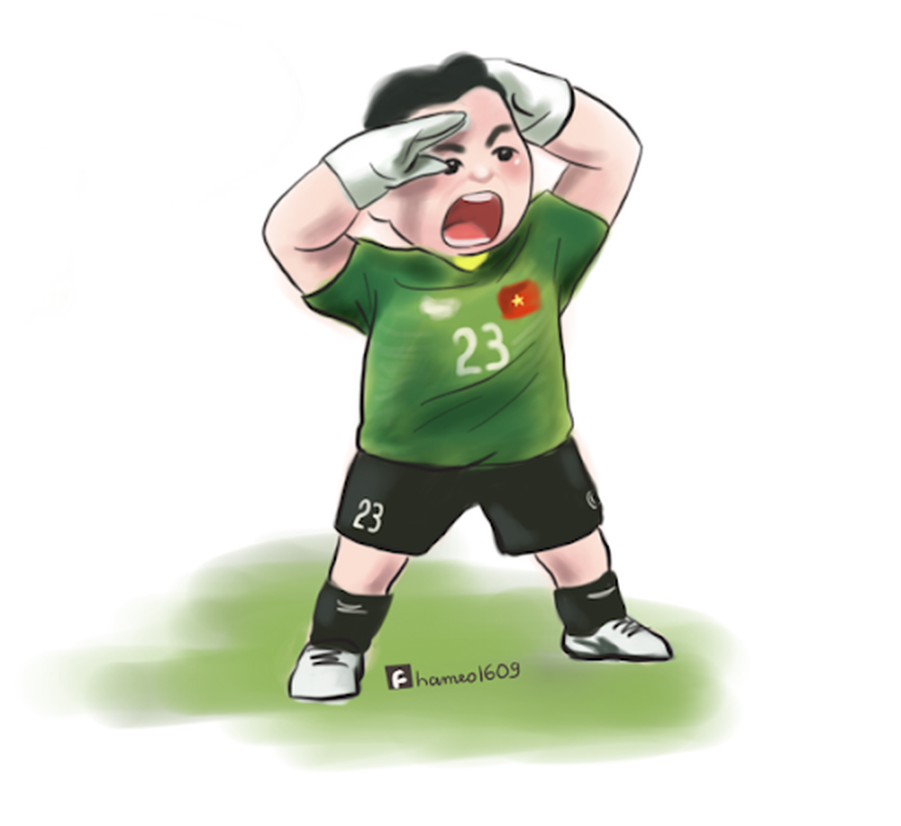 Hình chibi đội tuyển Việt Nam cực kỳ dễ thương
