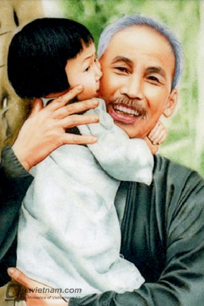 Bức tranh đẹp nhất về Bác Hồ và thiếu nhi