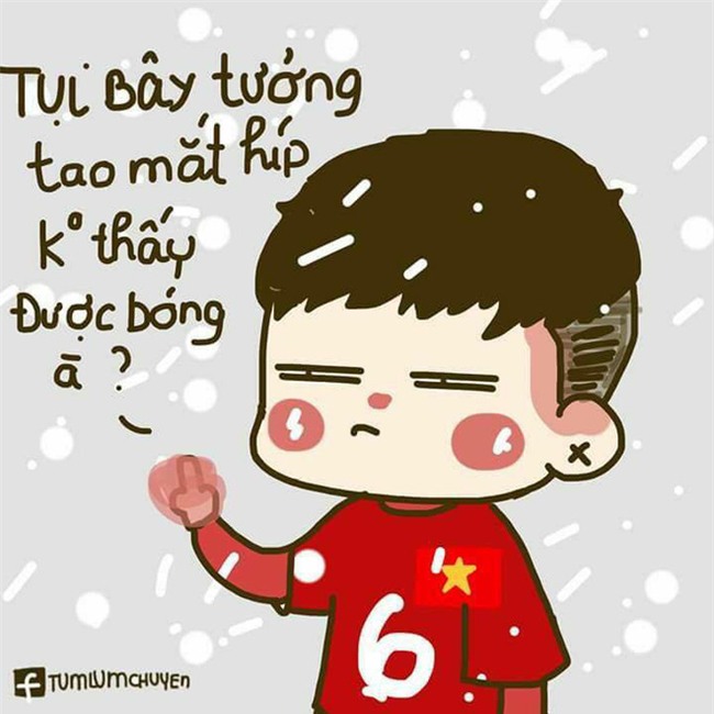 Hình chibi đội tuyển Việt Nam cực kỳ dễ thương