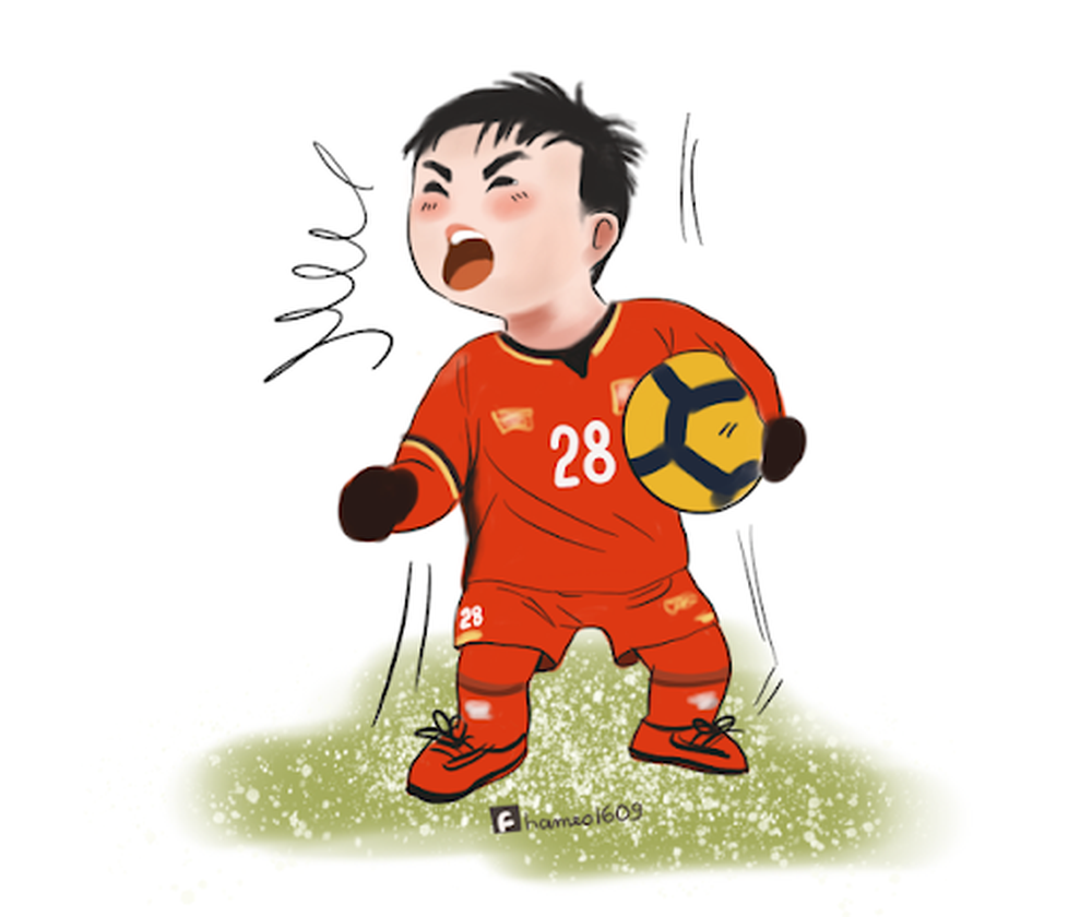 Hình chibi đội tuyển Việt Nam cực kỳ dễ thương
