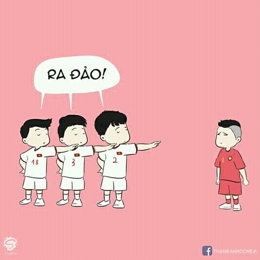 Hình chibi đội tuyển Việt Nam cực kỳ dễ thương