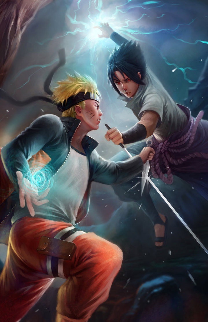 Naruto Hỏa Chí - Naruto VS Sasuke phiên bản siêu cute :))) | Facebook