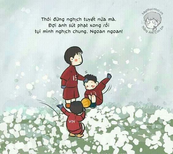 Hình chibi đội tuyển Việt Nam cực kỳ dễ thương