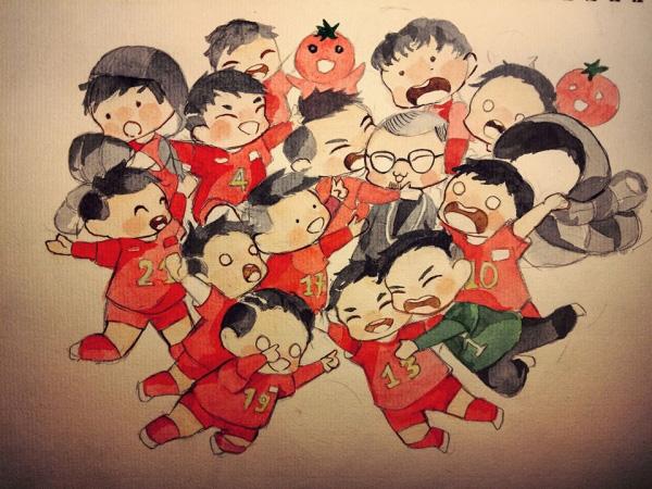 Hình chibi đội tuyển Việt Nam cực kỳ dễ thương