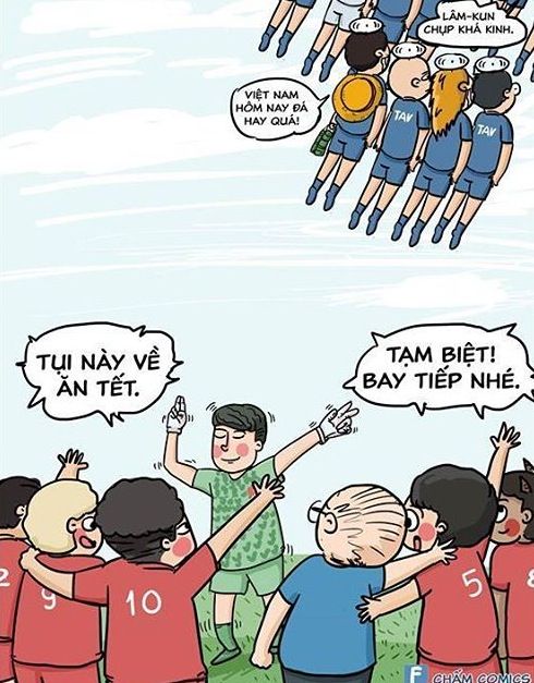 Hình chibi đội tuyển Việt Nam cực kỳ dễ thương