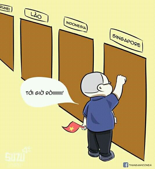 Hình chibi đội tuyển Việt Nam cực kỳ dễ thương