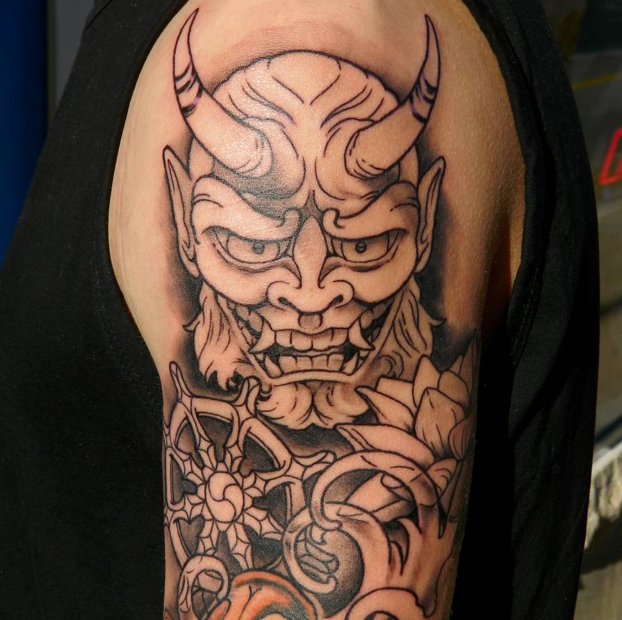 Vẽ mặt nạ quỷ Oni. #fyp #tattoo #hinhxamdep #vetranh #draw | TikTok