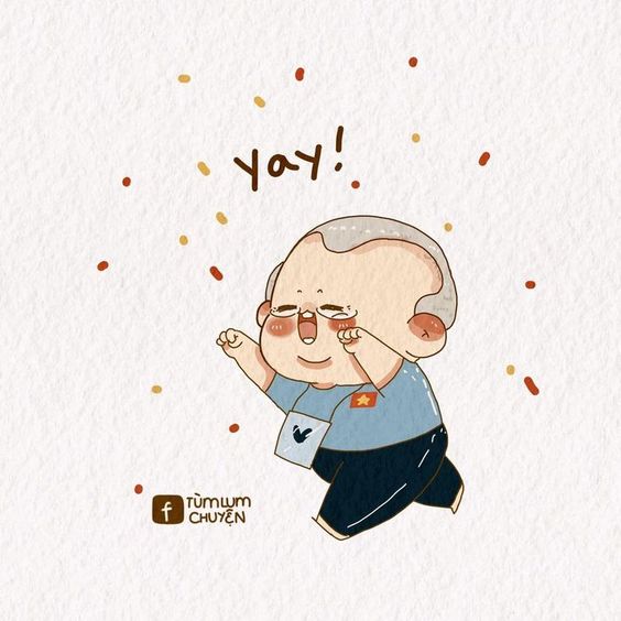 Hình chibi đội tuyển Việt Nam cực kỳ dễ thương