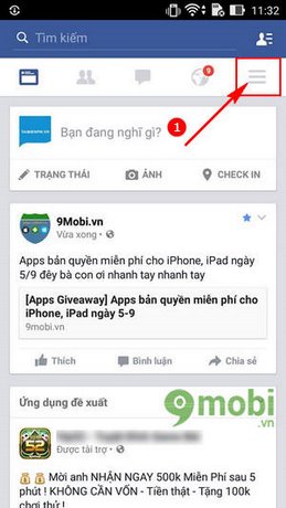 3. Đăng xuất Facebook từ xa trên Android