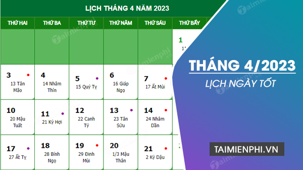 Ngày Tốt Tháng 4 Năm Quý Mão: Lịch Ngày Tốt và Những Lưu Ý Quan Trọng