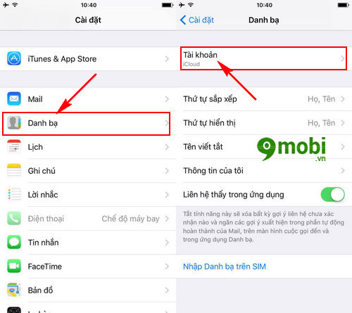 Hướng dẫn từng bước sao lưu danh bạ iPhone vào Gmail