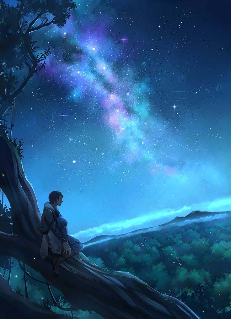 Embark on a cosmic journey with 50+ Anime Galaxy wonders