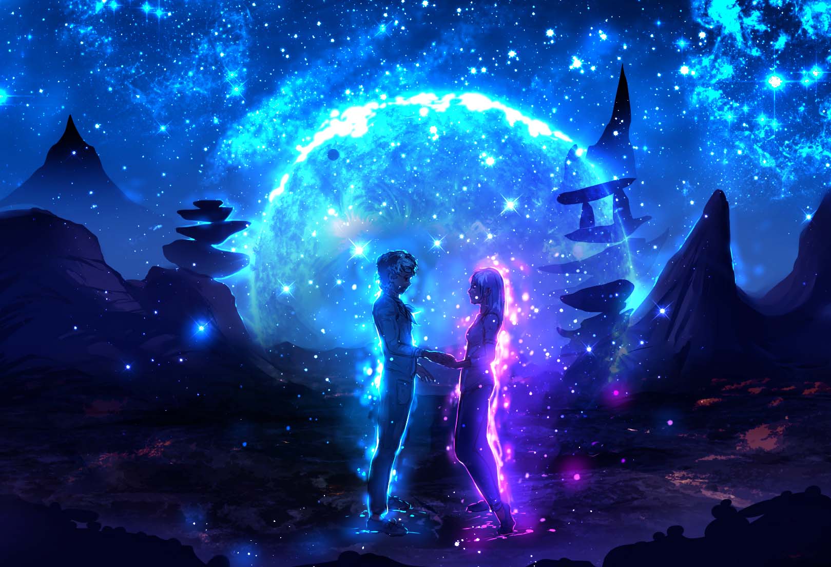 Embark on a cosmic journey with 50+ Anime Galaxy wonders