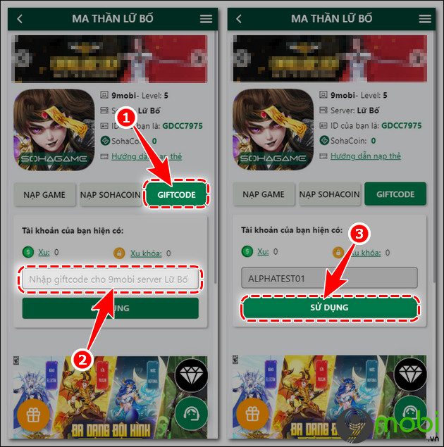 Latest Ma Thần Lữ Bố Game Codes Compilation