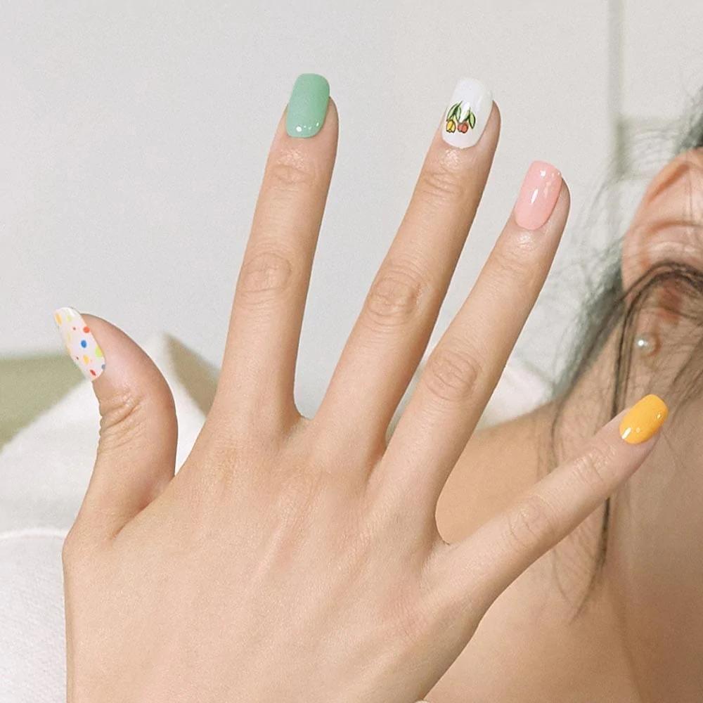 20+ Prettiest Summer Nail Colors of 2021 | | Mint nails, Green nail art, Nail  art
