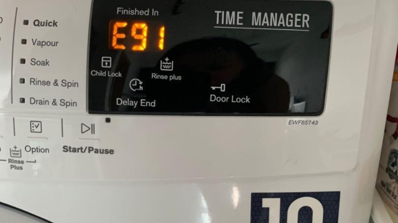 How to Resolve E91 Error on Electrolux Washing Machine?