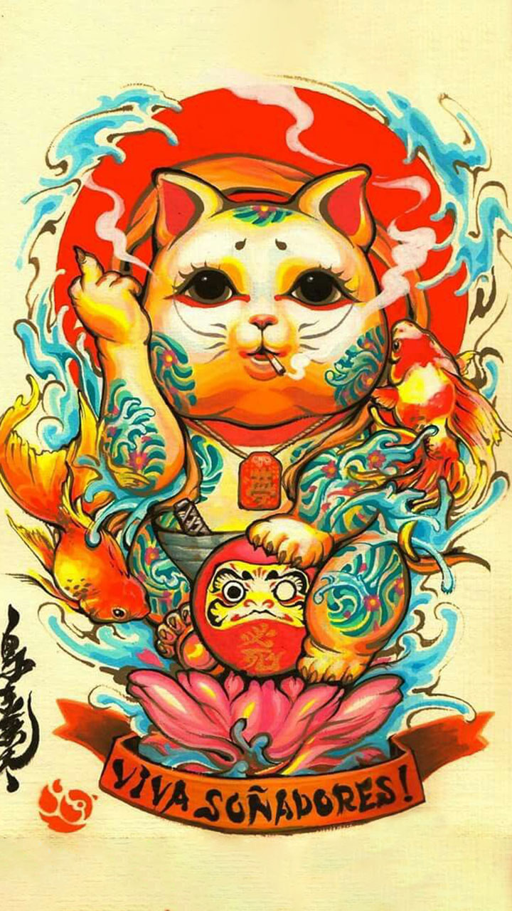 The Most Enchanting Fortune Cat Wallpapers