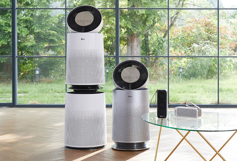 LG Puricare Air Purifier Experience 360 degree Design Filtering Ultra fine Dust from Every Direction