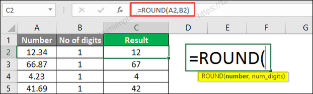 Excel Round Function: Syntax and Examples of Rounding Numbers
