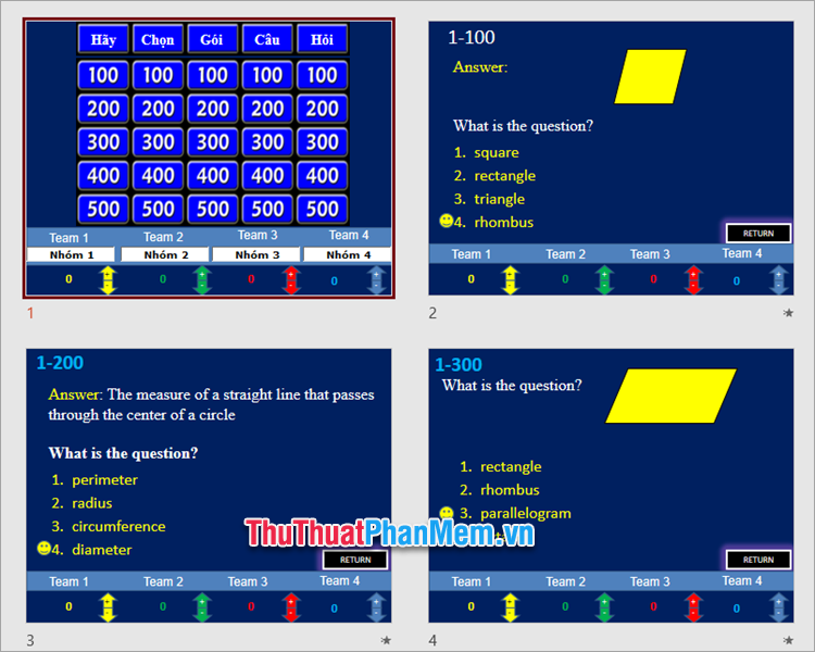 Beautiful and Free PowerPoint Quiz Game Templates