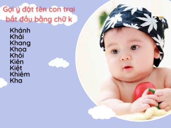 Danh sách hơn 150 tên con trai bắt đầu bằng chữ K mạnh mẽ và nam tính