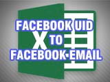 How to Transfer Facebook UID to Facebook Email Using Excel