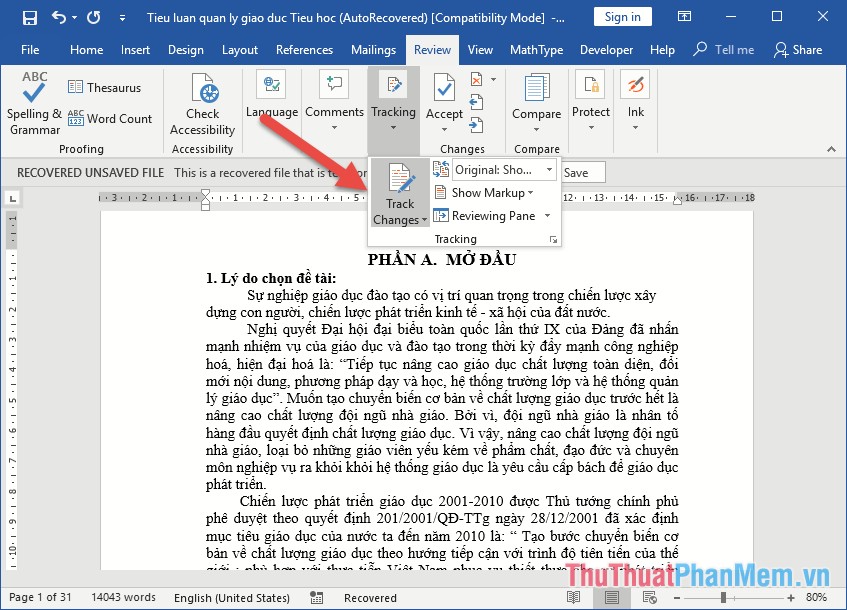 Using Track Changes and Comments for Collaborative Editing in Microsoft Word