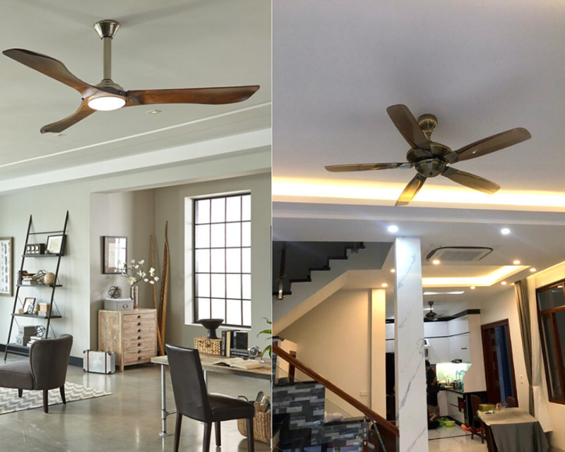 Comparing 3blade and 5blade ceiling fans. Which one to choose?